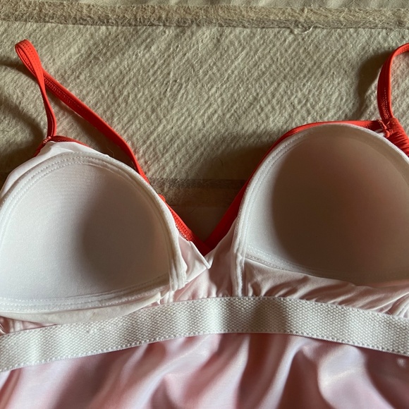 Aqua Green One-Piece Lined Swim Skirt NWOT W/ Attached Flirty Ruffle Skirt-SZ 8 - Picture 3 of 13